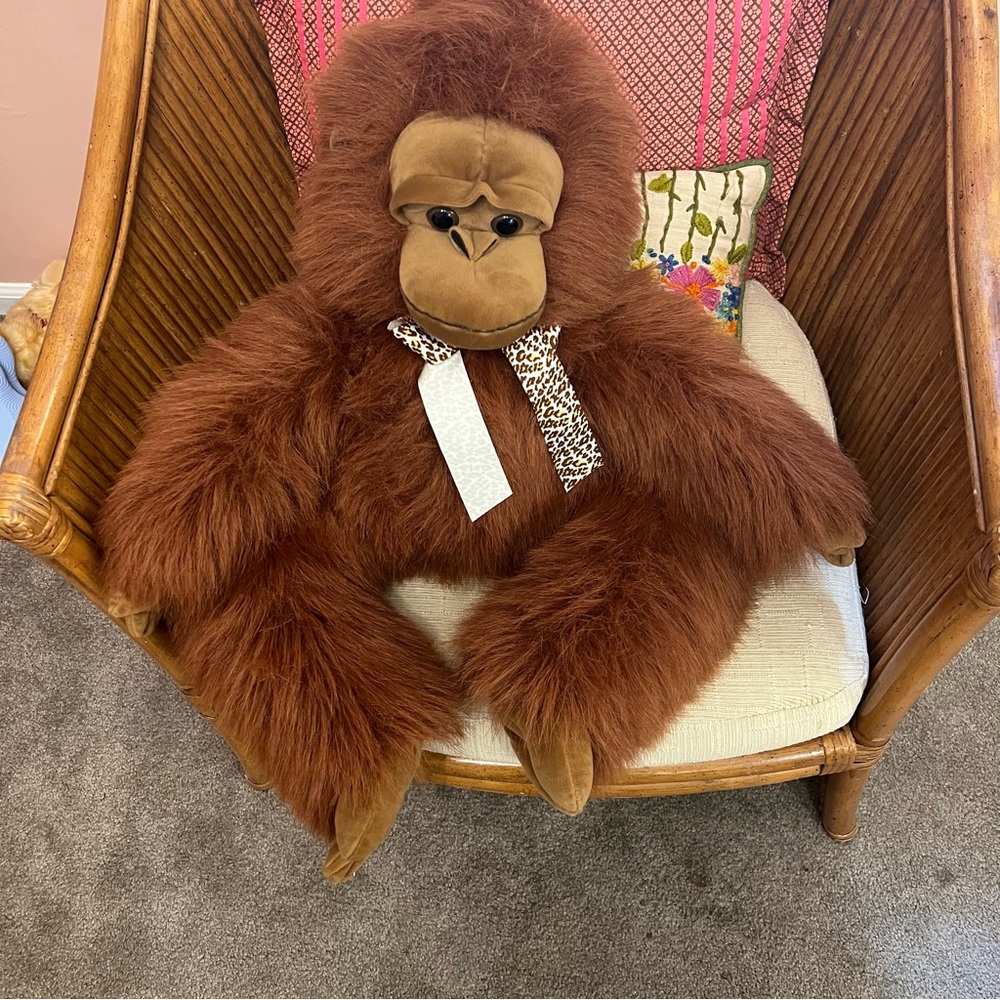 JUMBO 26” Shaggy Orangutan Plush Stuffed Animal Punch Monkey Realistic Cute